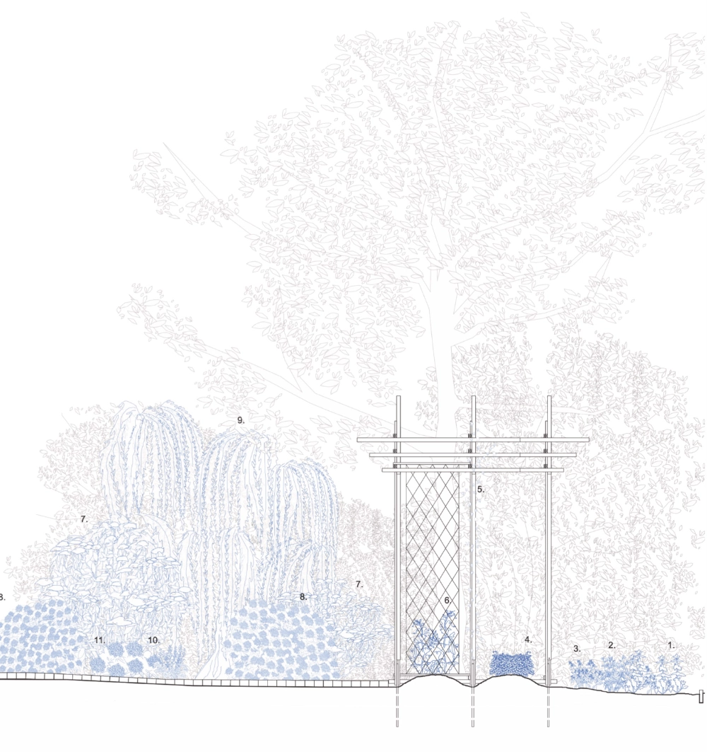 Wood structure elevation
