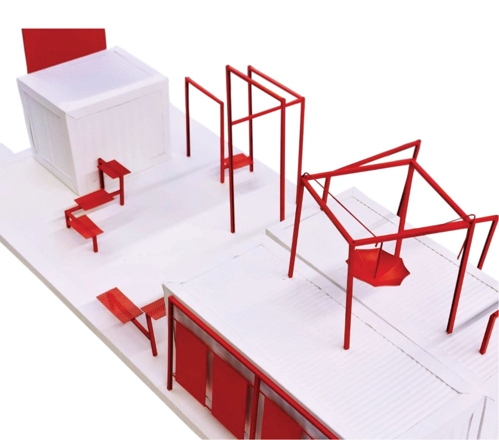 Physical model of the scenography